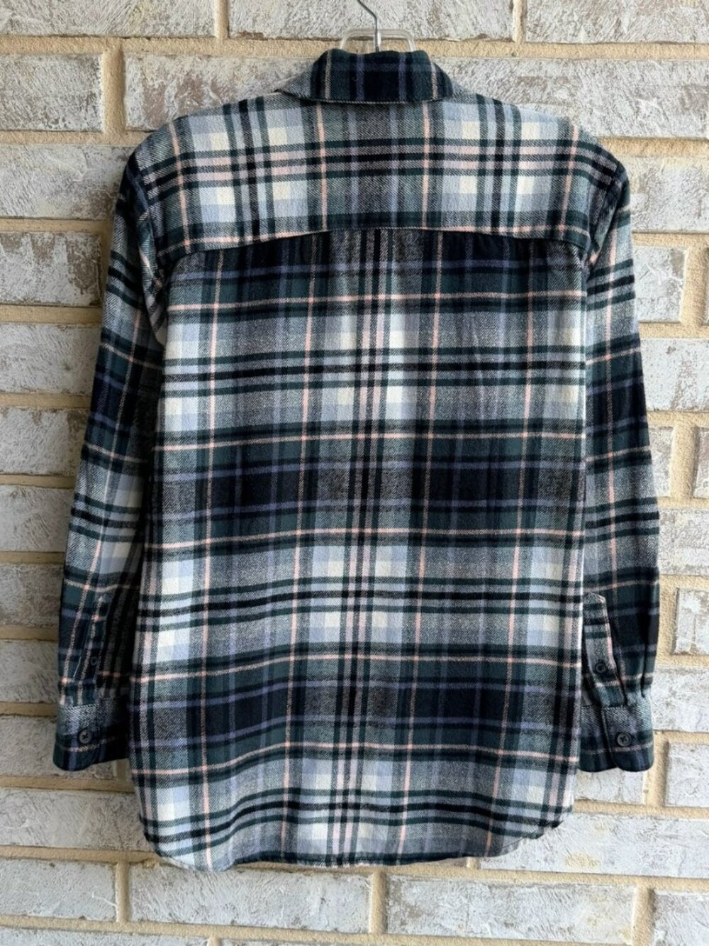 Madewell Long Sleeve Button Up Multicolor Plaid Flannel Shirt Women's Size S - Picture 2 of 8